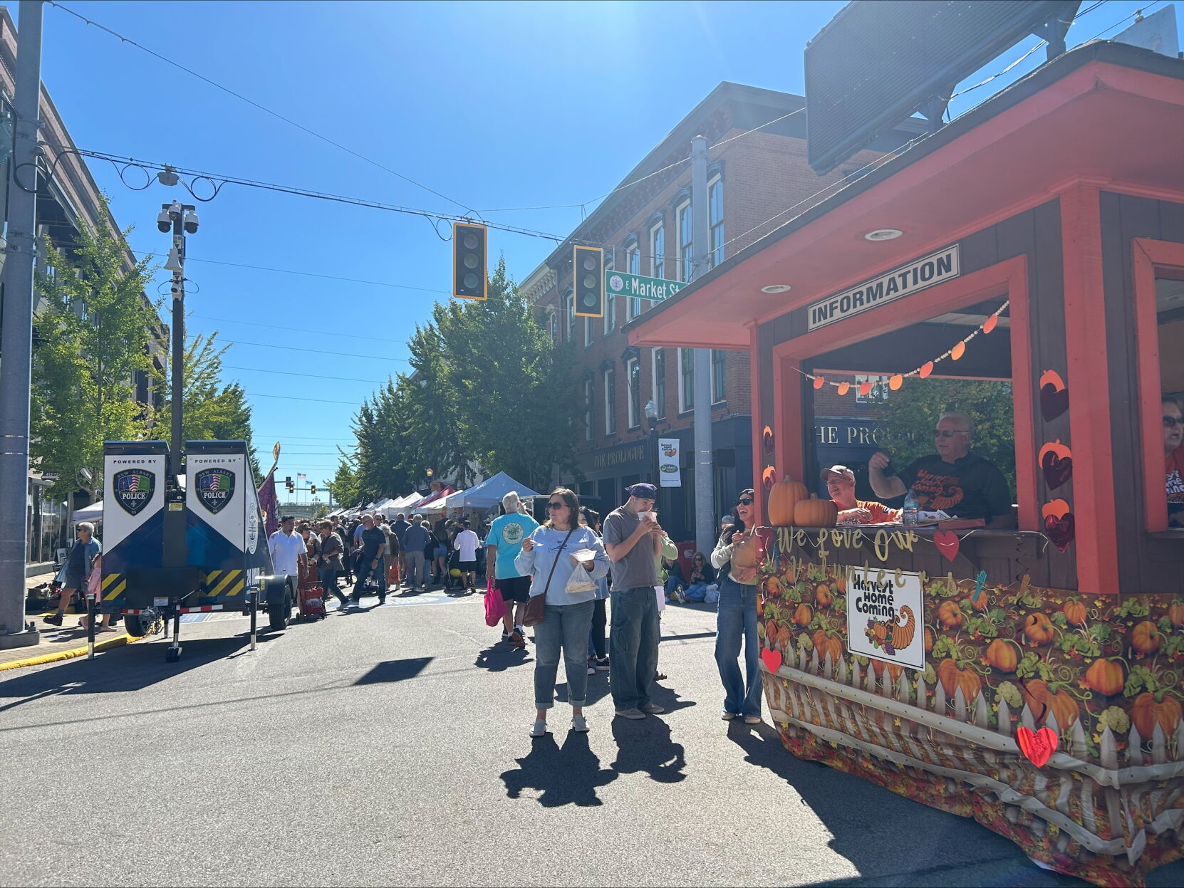 Harvest Homecoming booth days Day 1 10-9-25